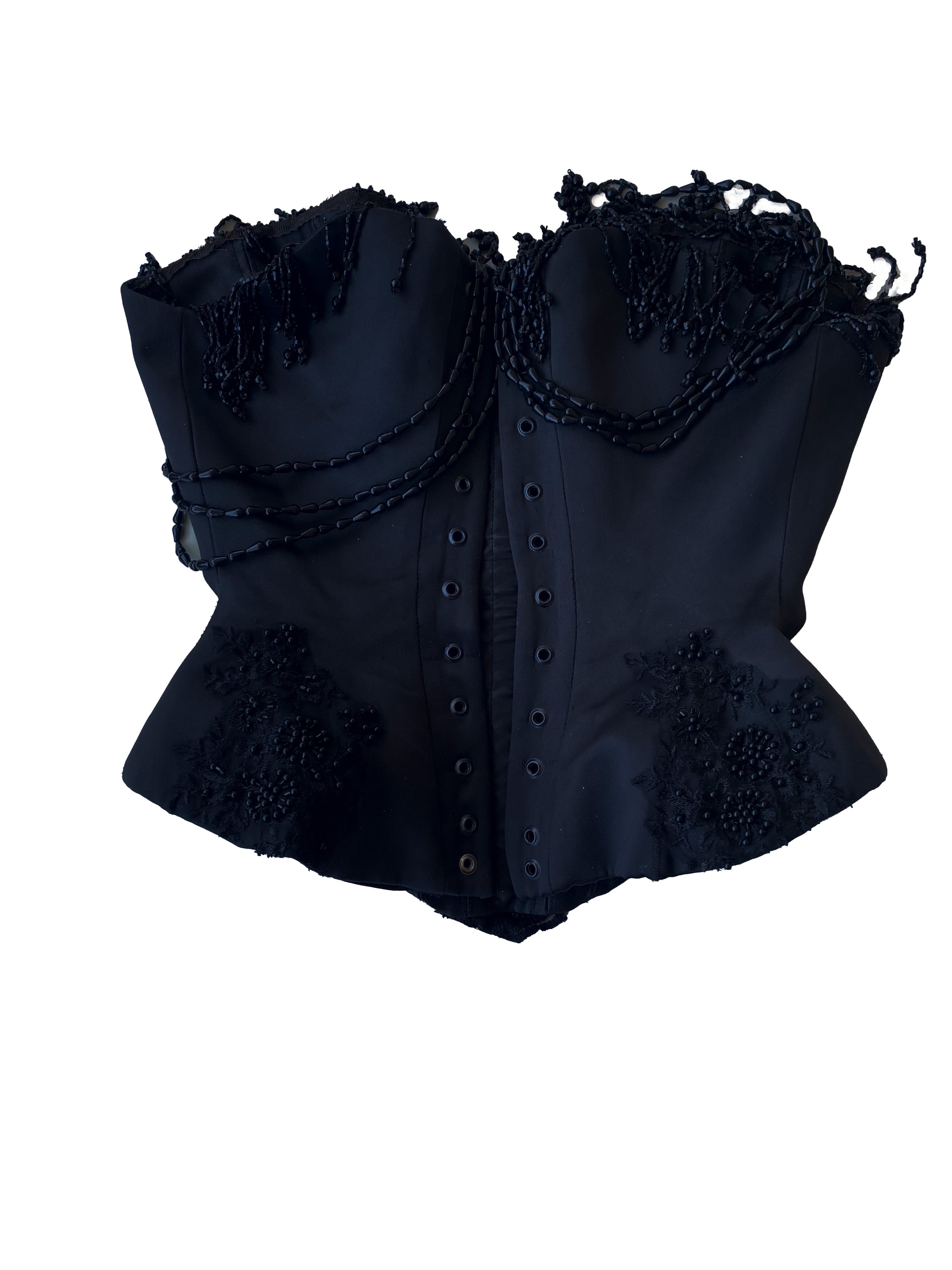 Satin corset