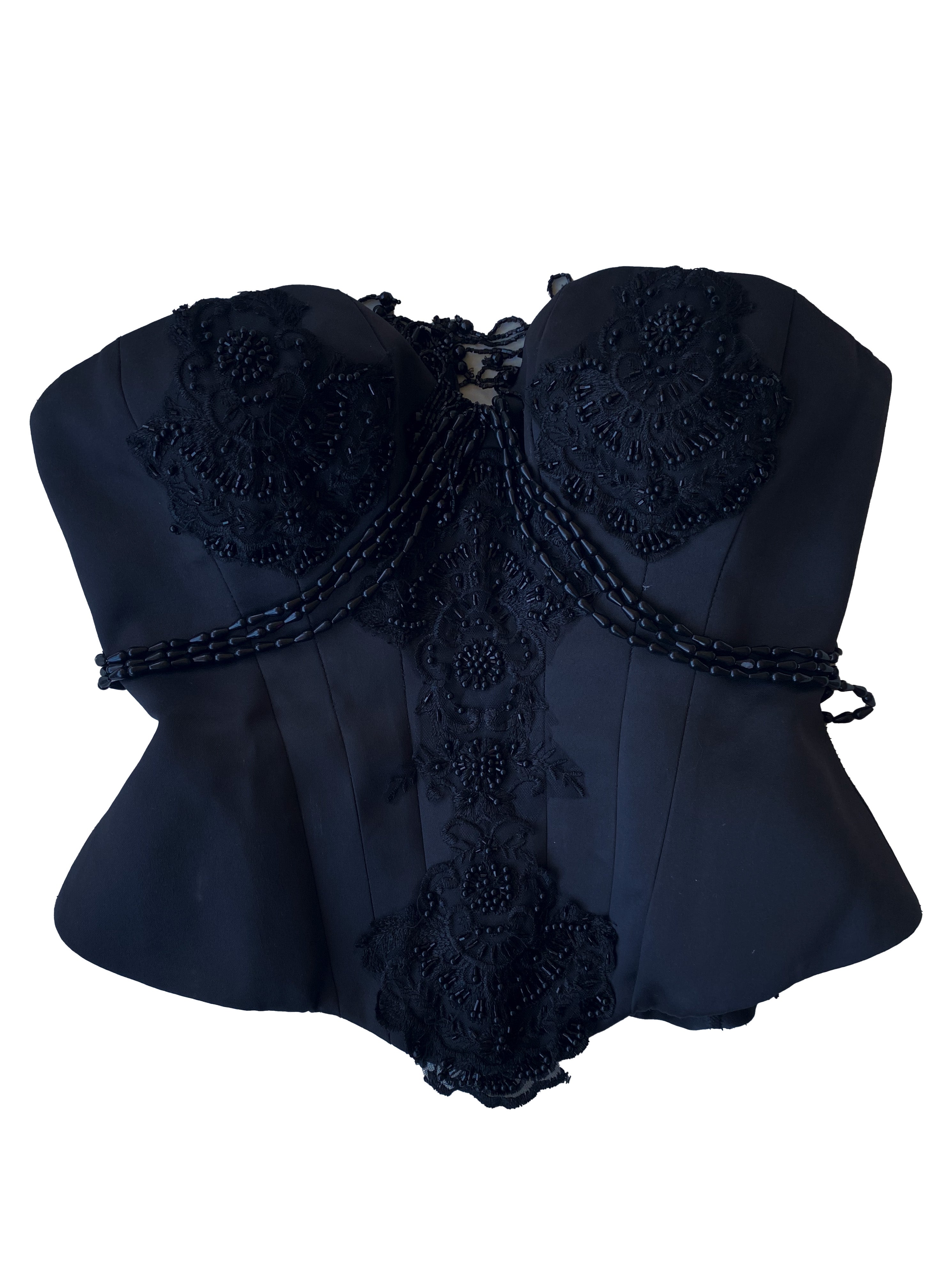 Satin corset